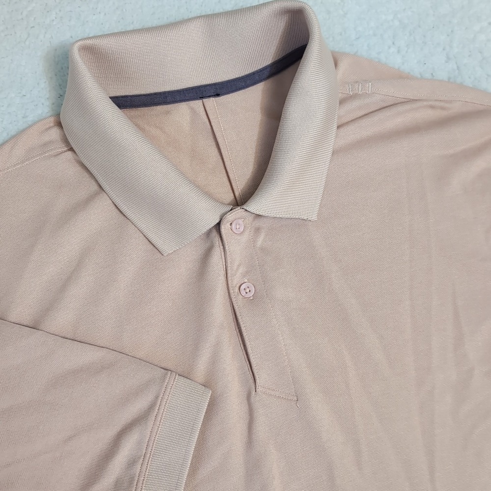 Lululemon Light Pink Performance Athletic Breathable Mens M/L Polo